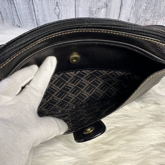 DUNHILL leather clutch bag in black - Picture 11 of 17